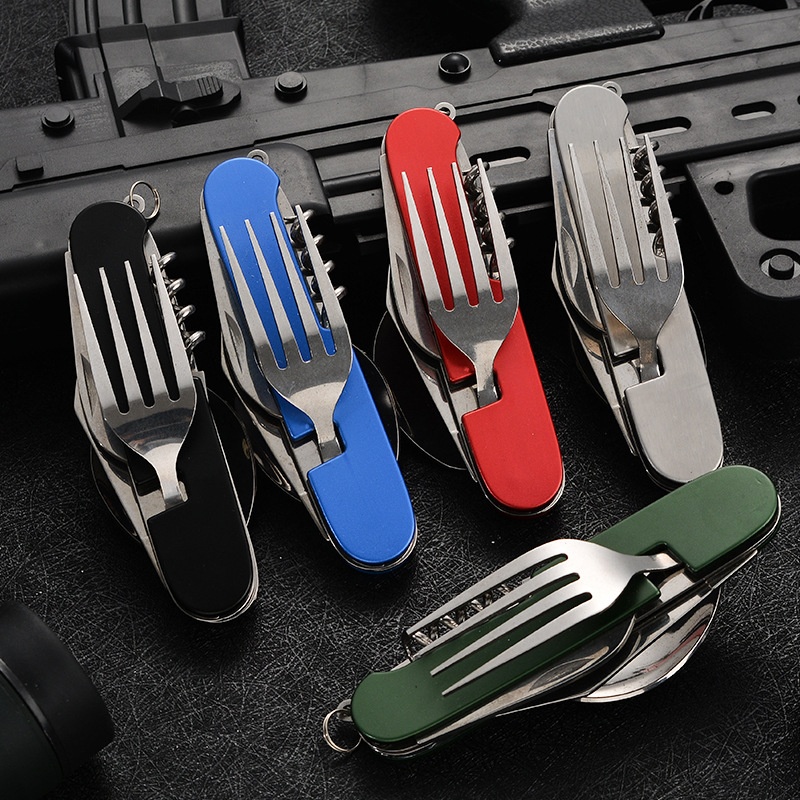 Outdoor Y Camping - 4 in 1 Folding Tableware Detachable