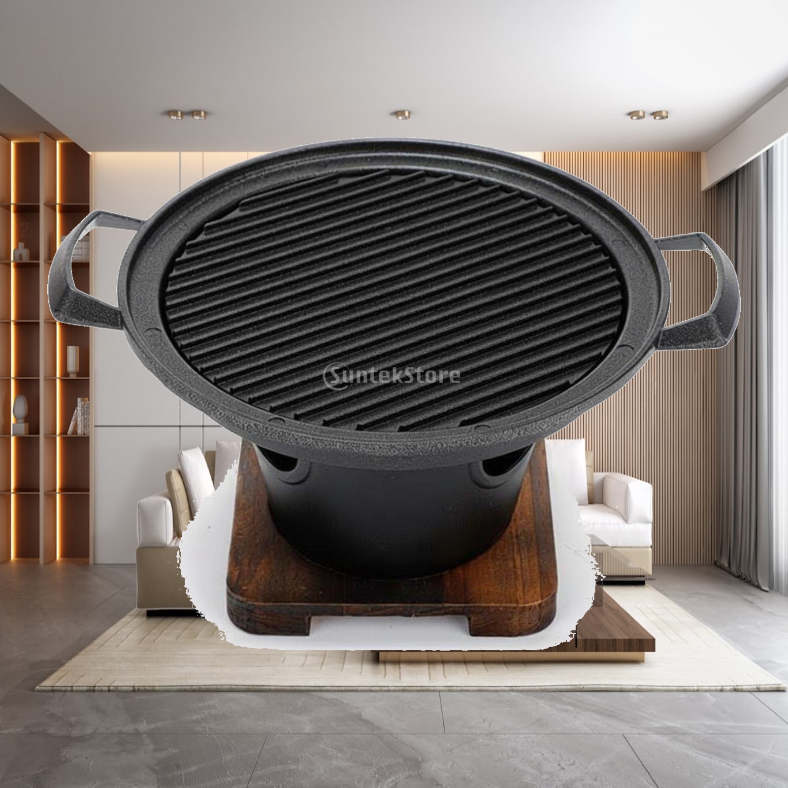 Outdoor Camping Griddle - Outdoor Grill Mini Tabletop BBQ Electric
