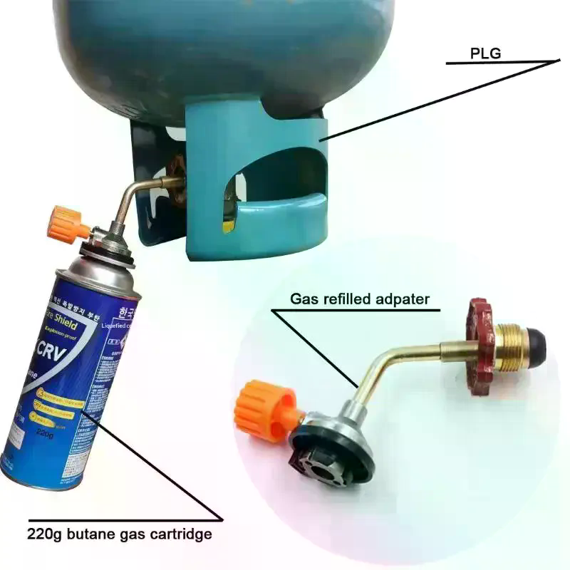 Outdoor Camping Heater For Tent - Gas Butane Cylinder Tank Refill Connector