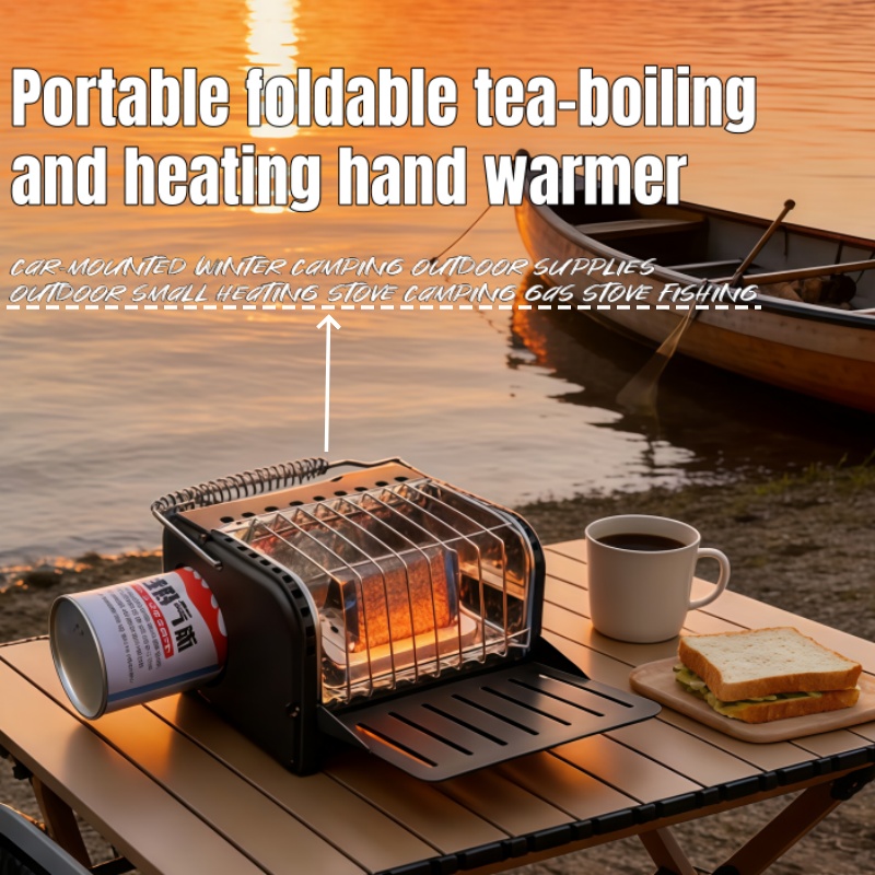 Outdoor Camping Heater For Tent - 1200W camping gas stove portable mini