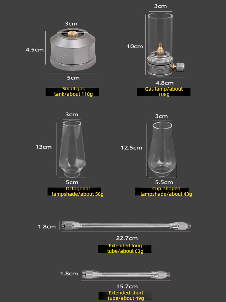 Outdoor Camping Glamping Share - MOUNTAINHIKER Outdoor Camping Gas Light Set