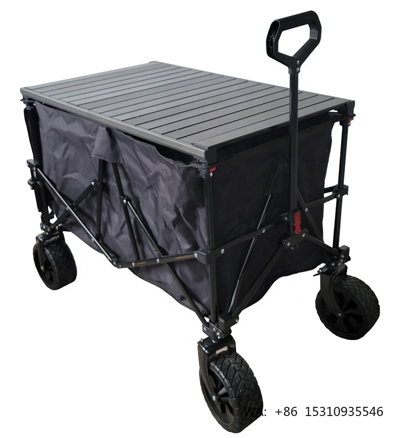 Outdoor Camping Trolley - ODM Wholesale Folding Wagon with Adjustable