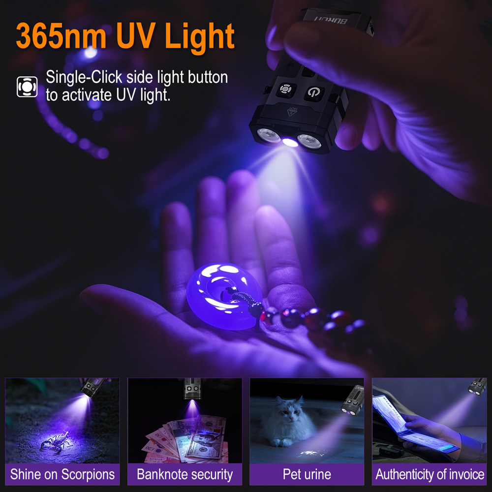 BORUiT EV20 EDC Flashlight 110 - Outdoor Camping Glamping Share recension och pris