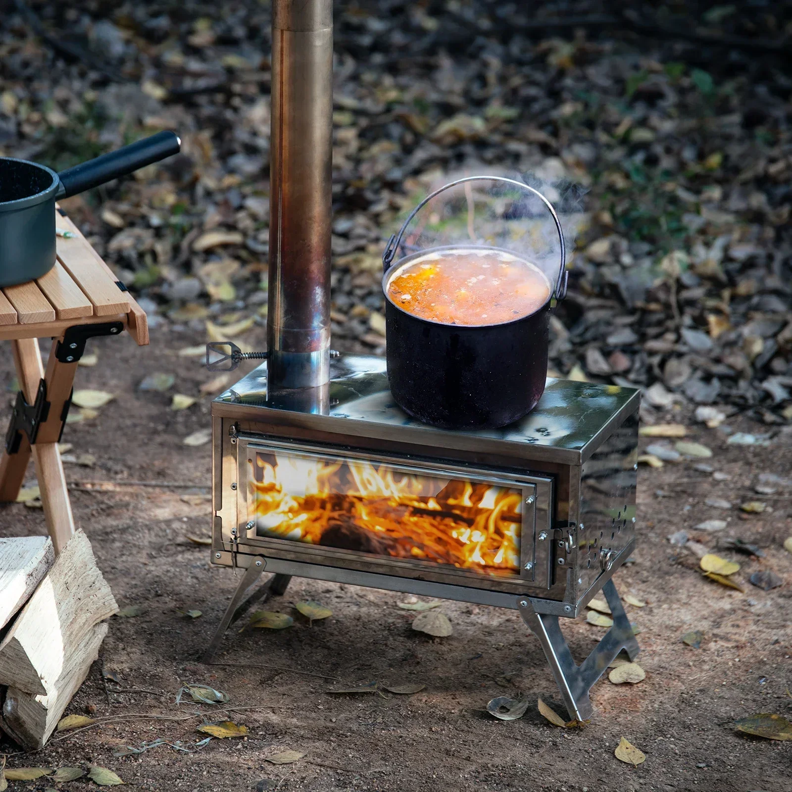 CHANGE MOORE Outdoor Portable  - Outdoor Camping Wood Burning Stove recension och pris