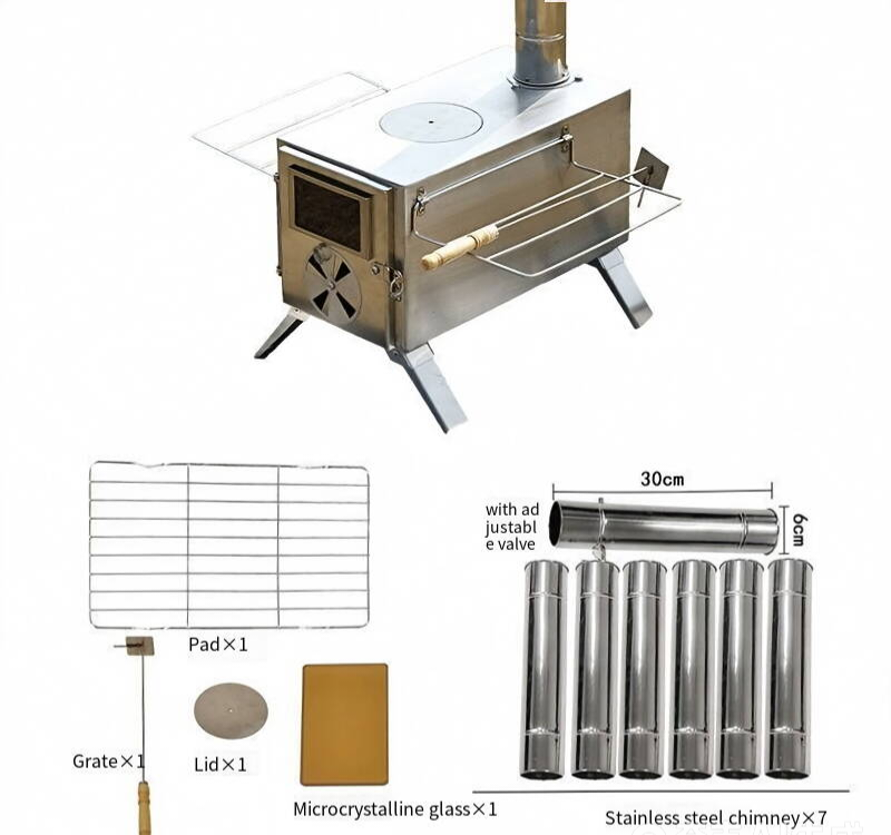 Camping wood stove stainless s - Outdoor Camping Wood Burning Stove recension och pris