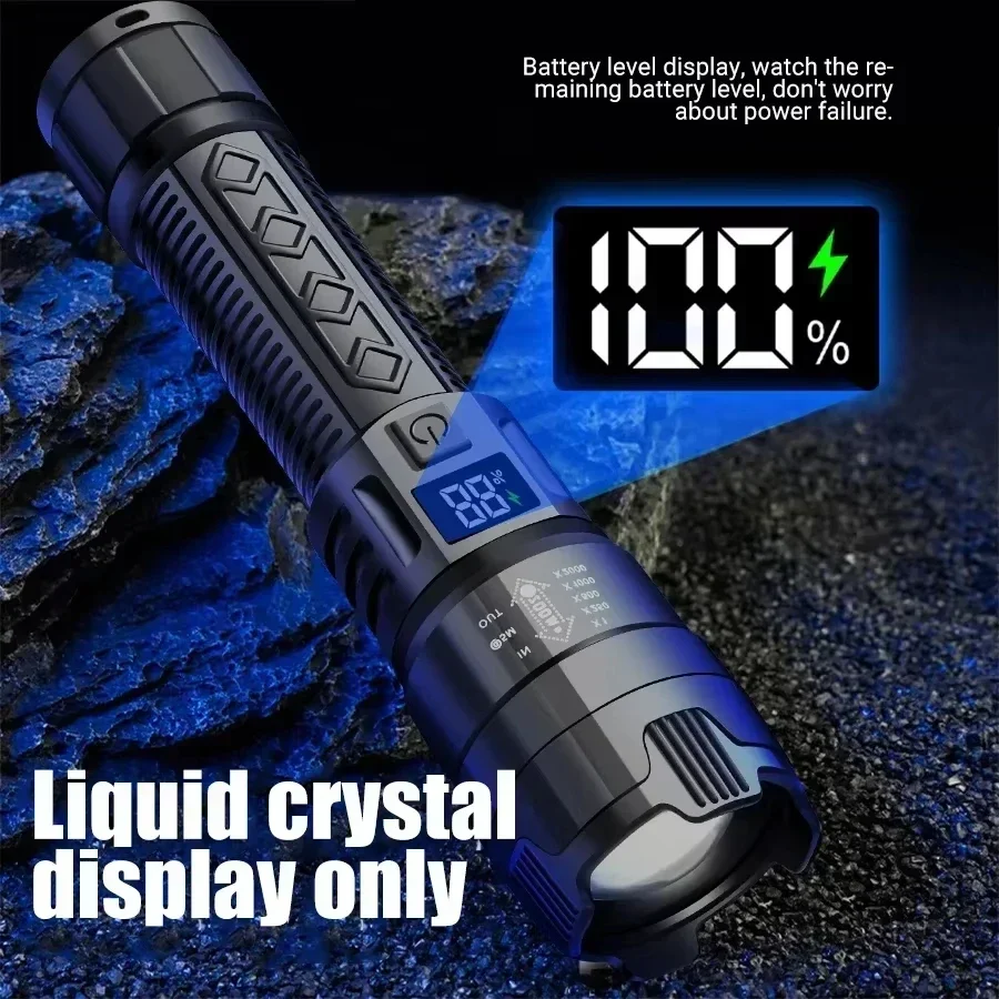High Strong Power Led Flashlig - Outdoor Camping Lampe recension och pris