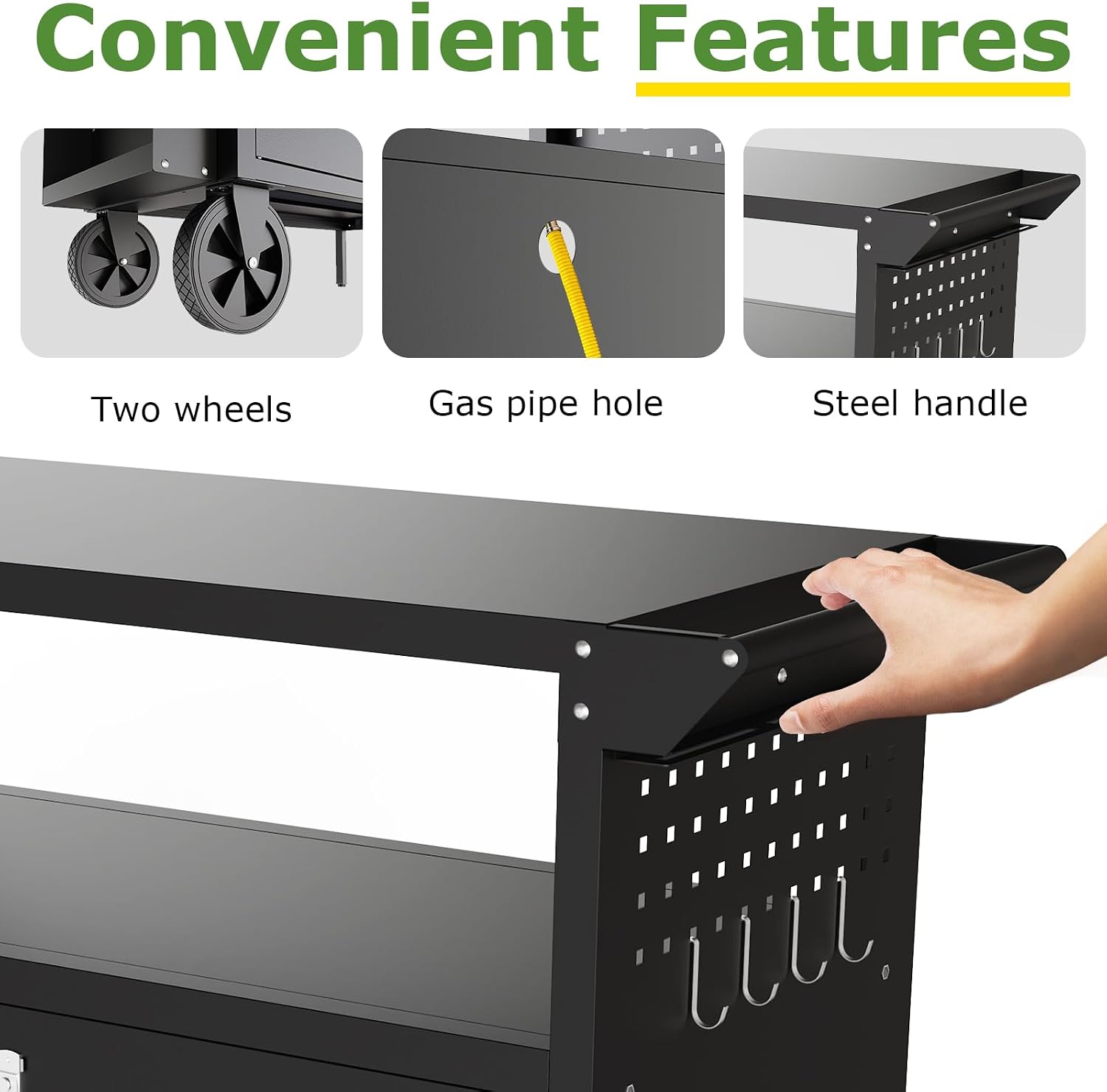 Outdoor Grill Cart Table With  - Outdoor Camping Griddle recension och pris