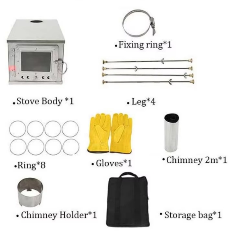 Foldable  Tent Stove Lightweig - Outdoor Camping Wood Burning Stove recension och pris