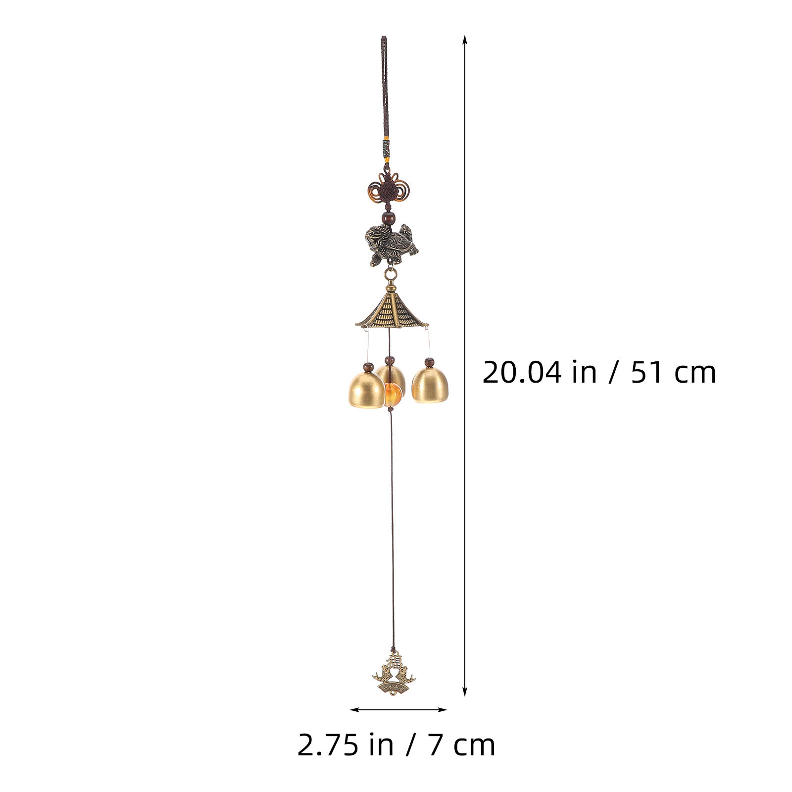 Brass Wind Chime Hanging Garde - Japanese Outdoor Camping recension och pris