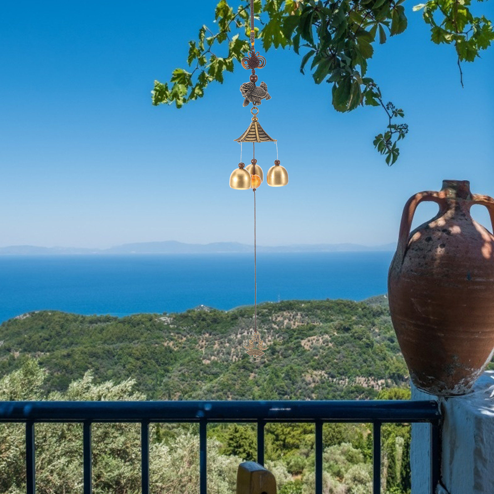 Brass Wind Chime Hanging Garde - Japanese Outdoor Camping recension och pris