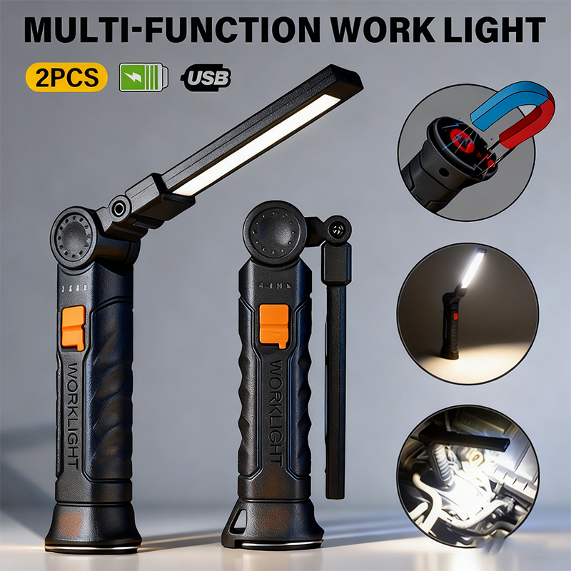 Portable COB LED Flashlight US - Outdoor Camping Lampe recension och pris