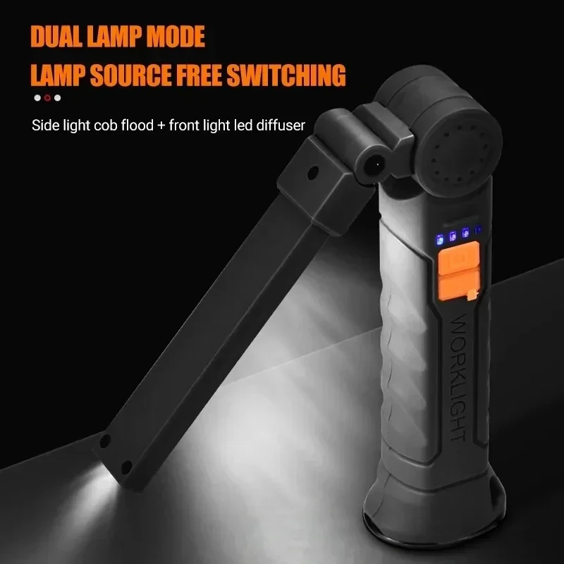 Portable COB LED Flashlight US - Outdoor Camping Lampe recension och pris