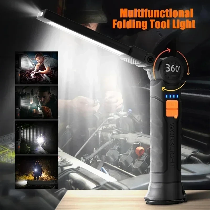 Portable COB LED Flashlight US - Outdoor Camping Lampe recension och pris