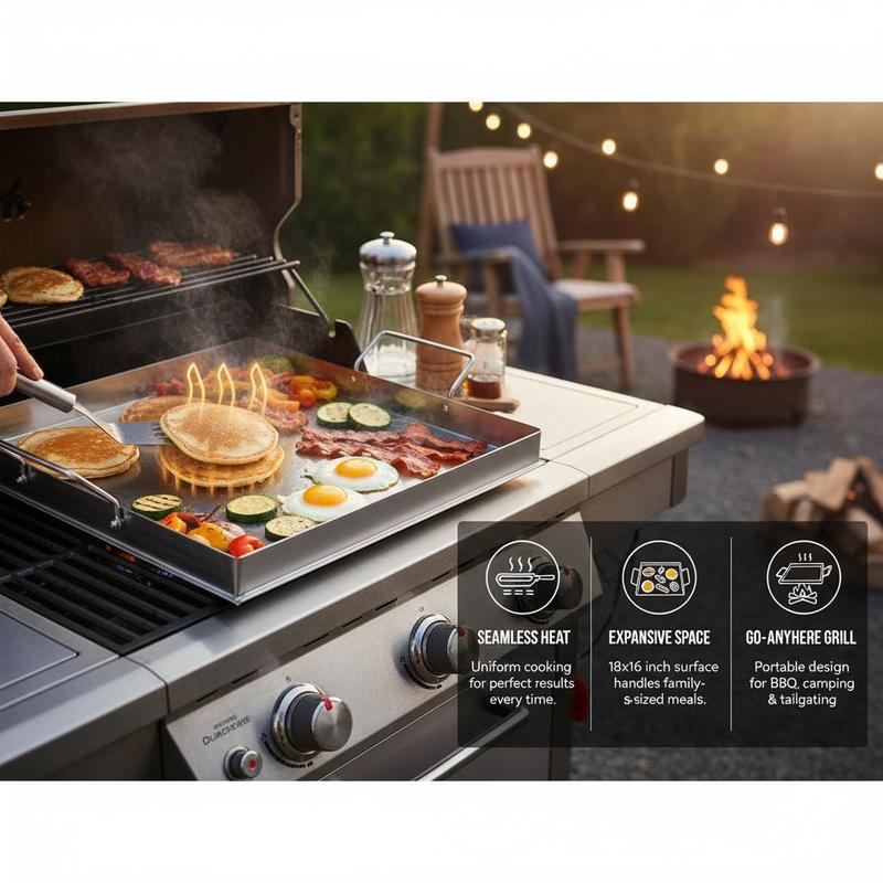 Universal Flat Top Griddle 18x - Outdoor Y Camping recension och pris
