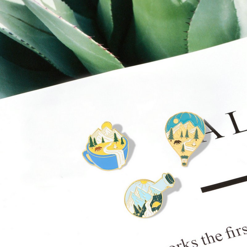Camping Adventure Enamel Pins  - Outdoor Camping Adventures recension och pris