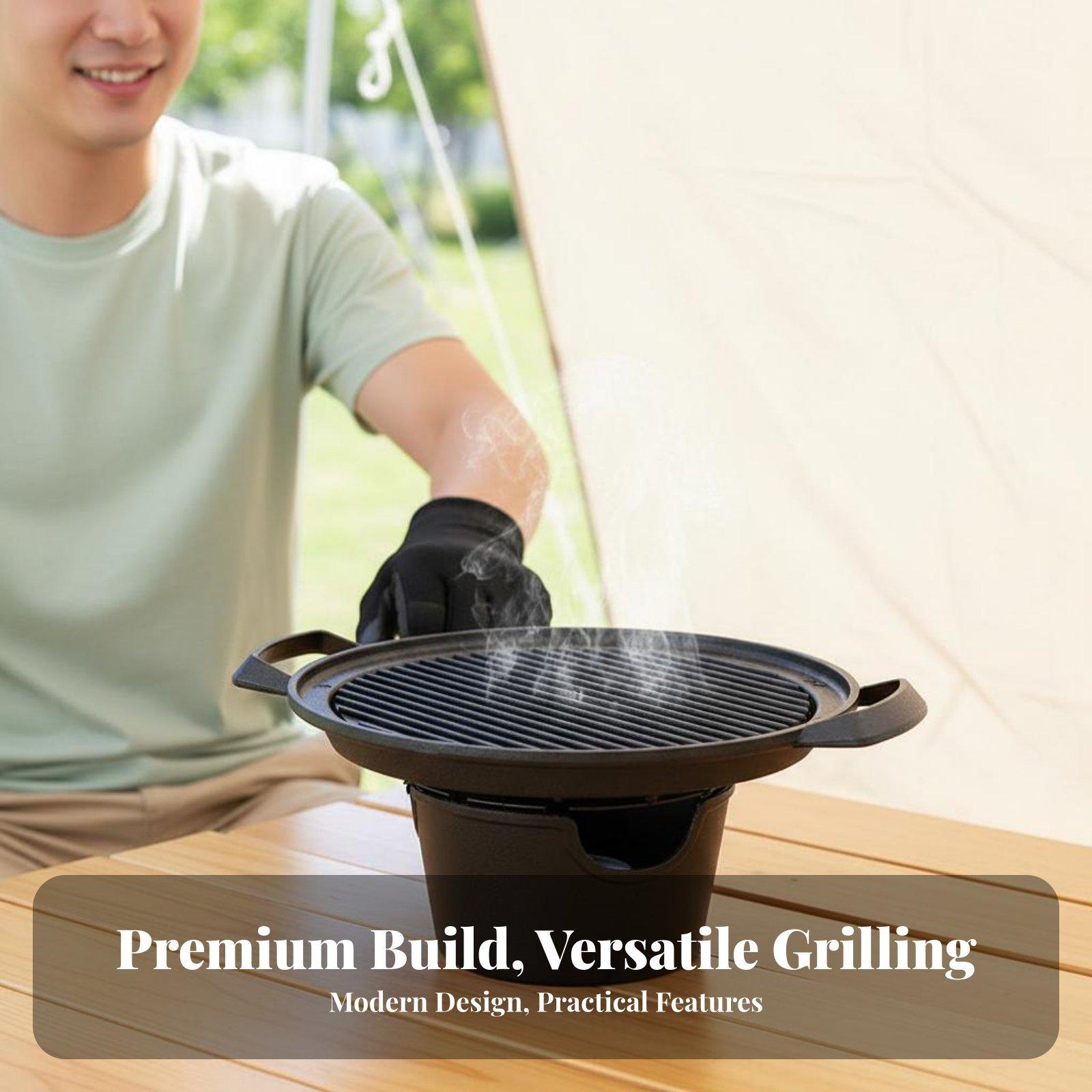 Outdoor Grill Mini Tabletop BB - Outdoor Camping Griddle recension och pris
