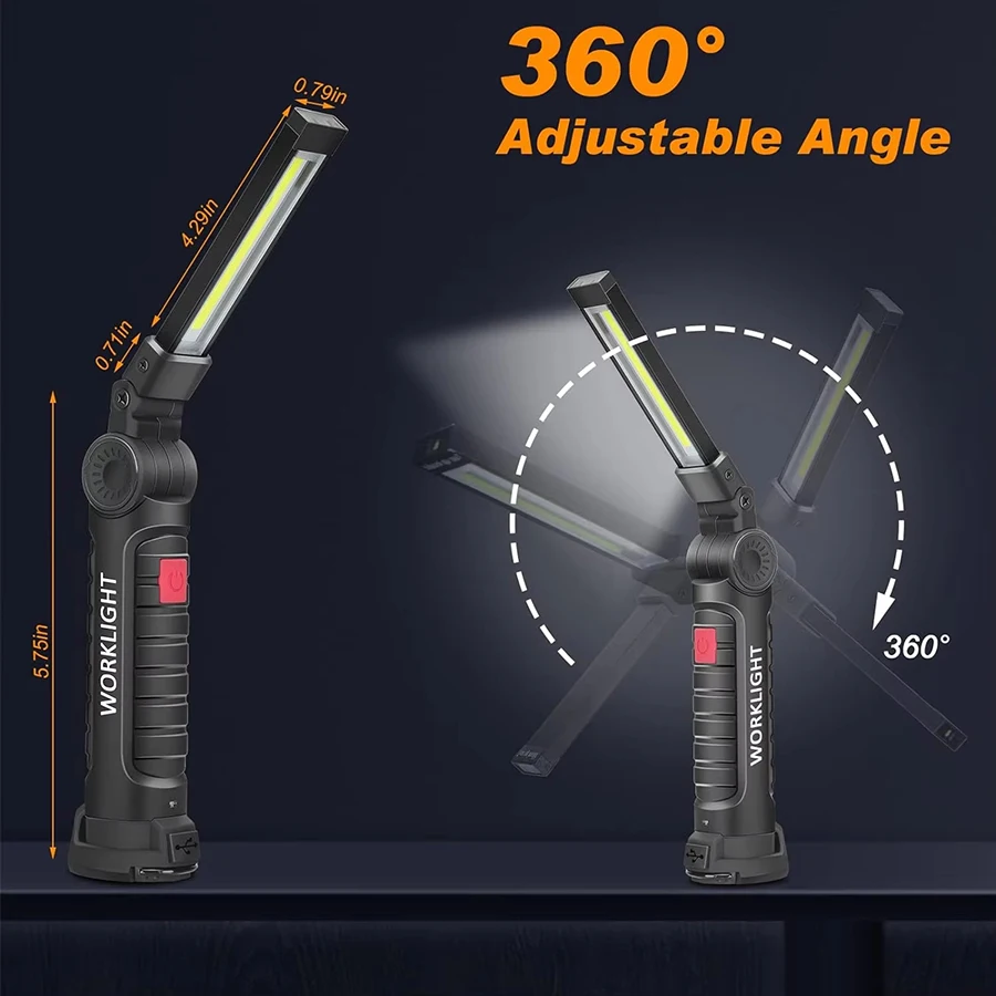 Rechargeable Magnetic Work Lig - Outdoor Camping Lampe recension och pris