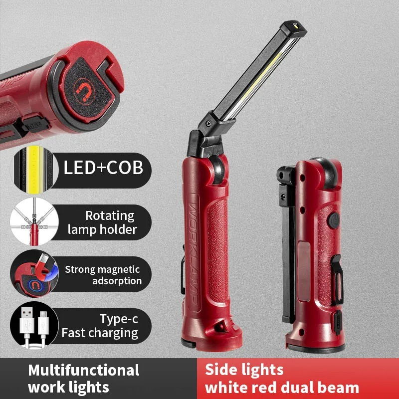 COB LED Work Light Rechargeabl - Outdoor Camping Lampe recension och pris