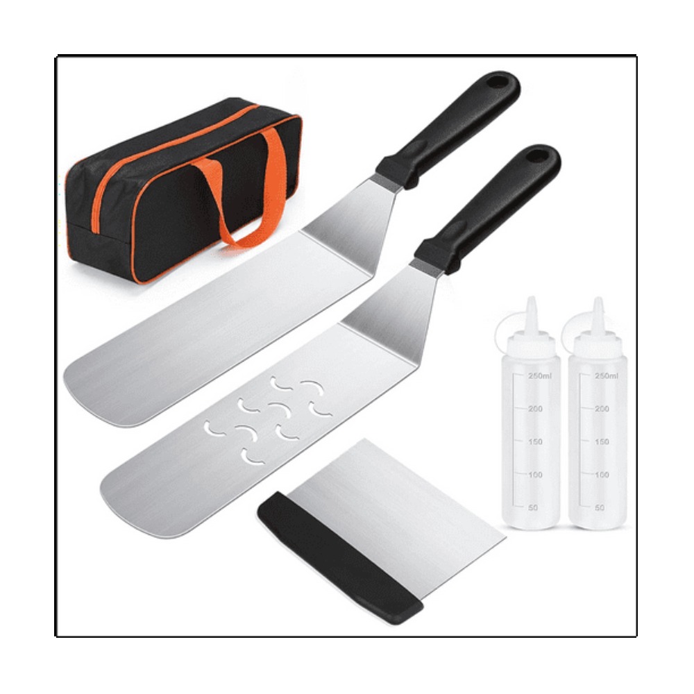 6pcs BBQ Tools Set Griddle Acc - Outdoor Camping Griddle recension och pris