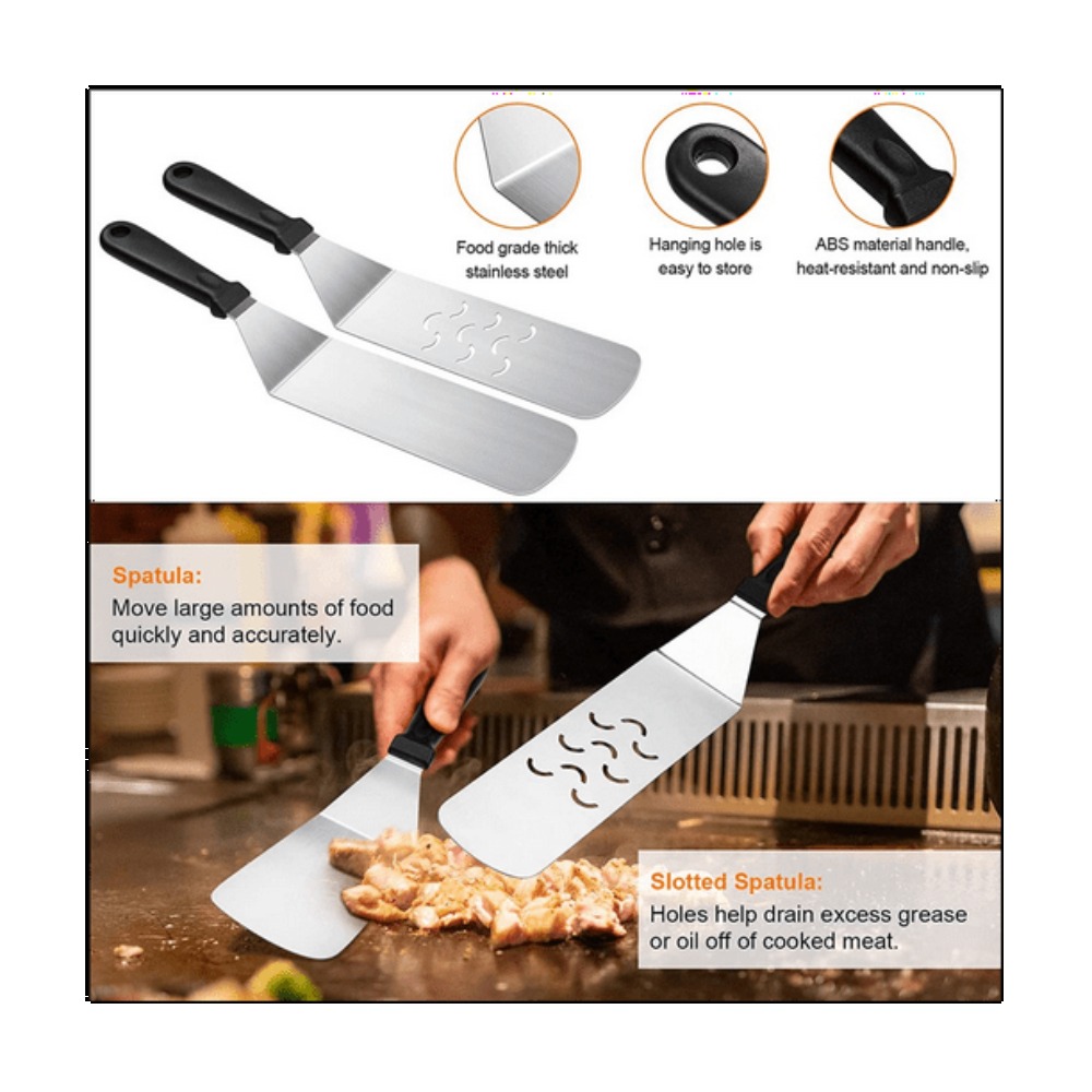 6pcs BBQ Tools Set Griddle Acc - Outdoor Camping Griddle recension och pris