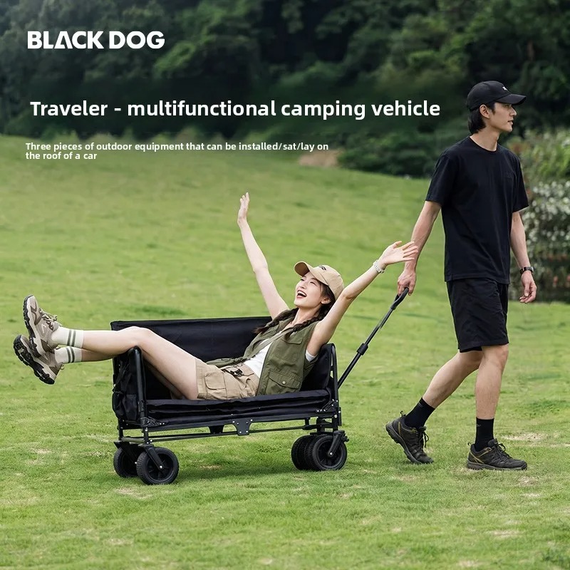 BLACKDOG Folding Camping Wagon - Outdoor Camping Trolley recension och pris