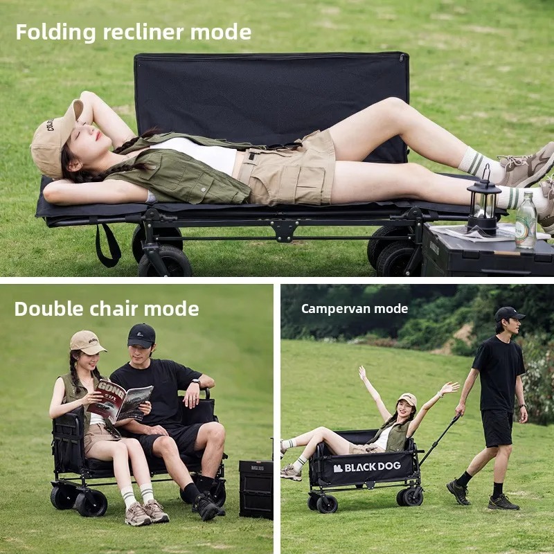 BLACKDOG Folding Camping Wagon - Outdoor Camping Trolley recension och pris