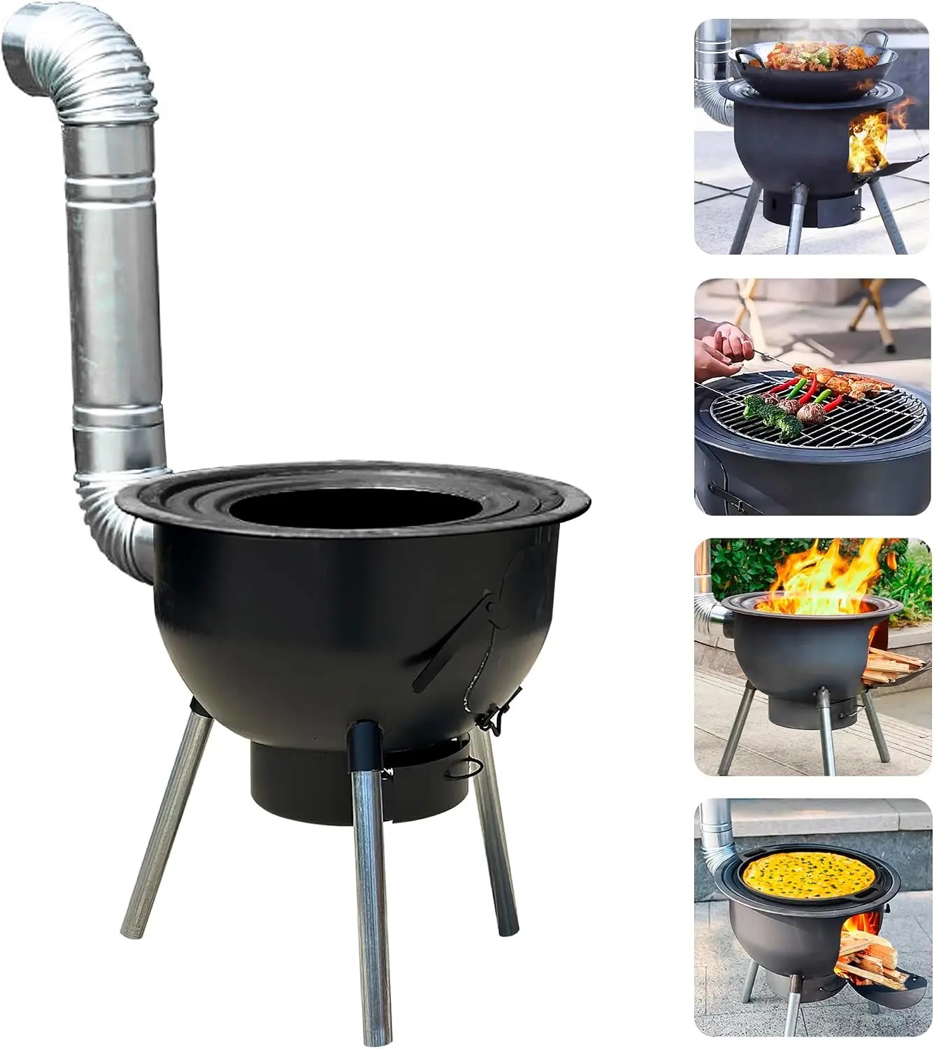 Multifunction Wood Burning Sto - Outdoor Camping Wood Burning Stove recension och pris