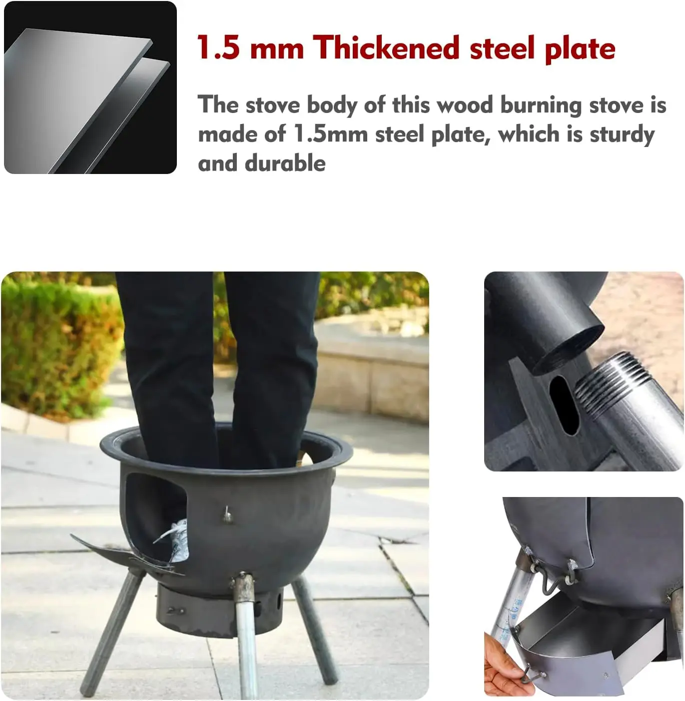 Multifunction Wood Burning Sto - Outdoor Camping Wood Burning Stove recension och pris