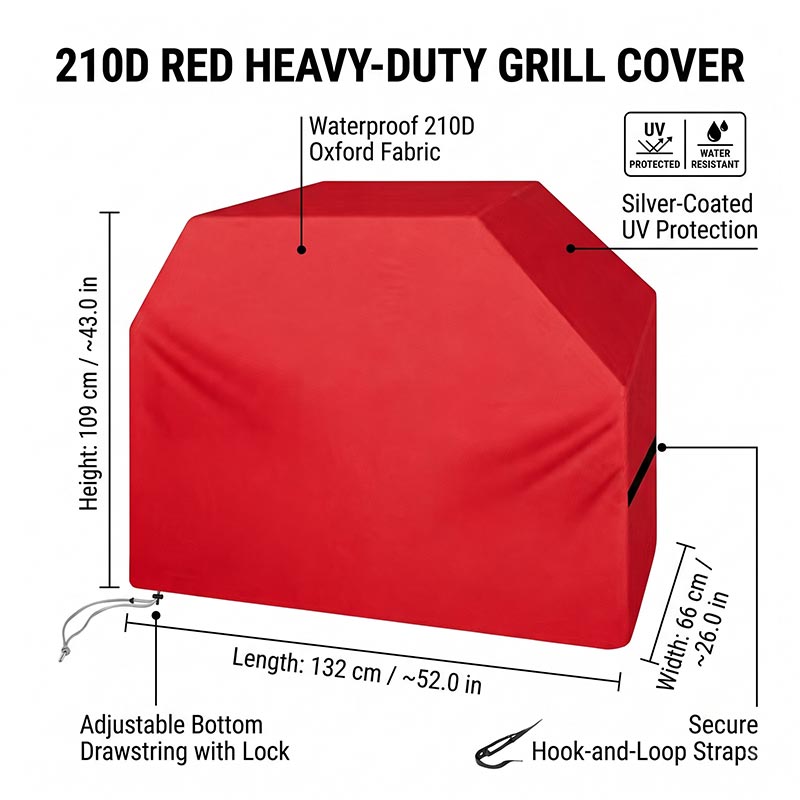 210D BBQ Cover Dustproof Water - Outdoor Camping Trolley recension och pris