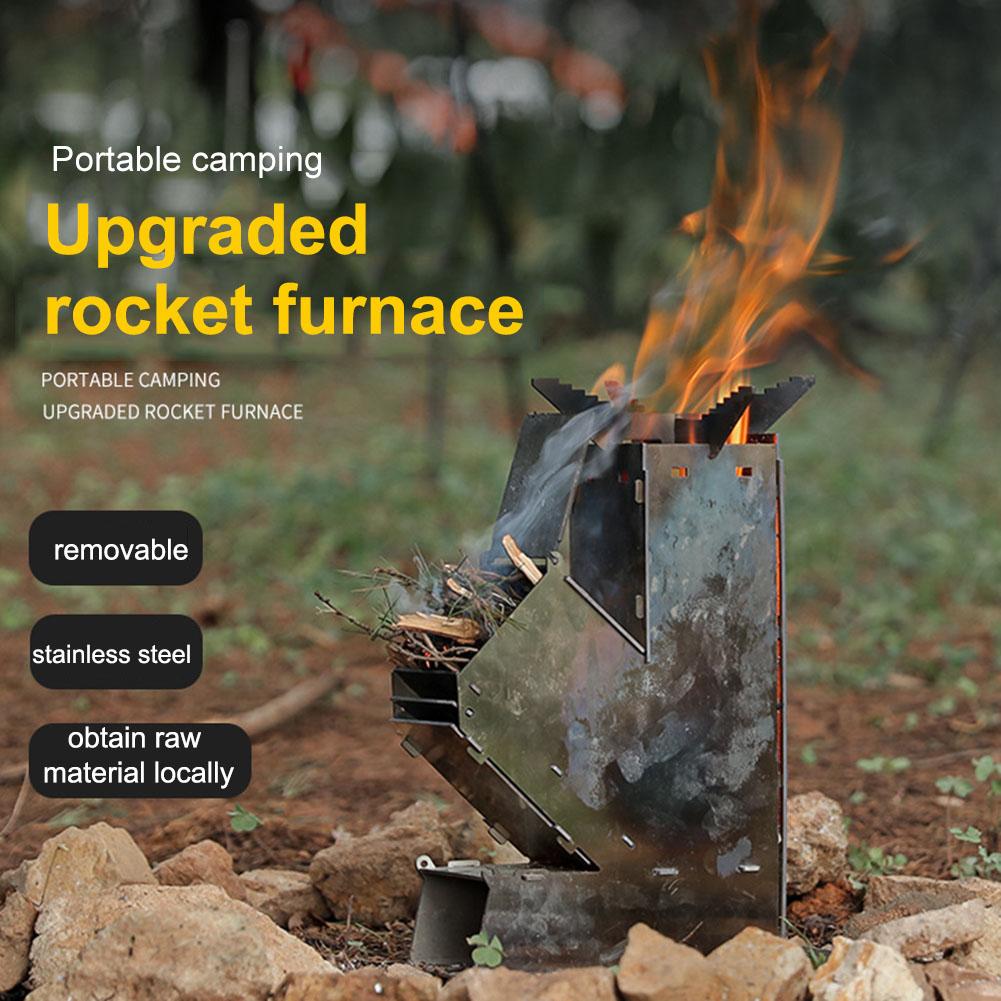 Cooking Stove Stainless Steel  - Outdoor Camping Wood Burning Stove recension och pris