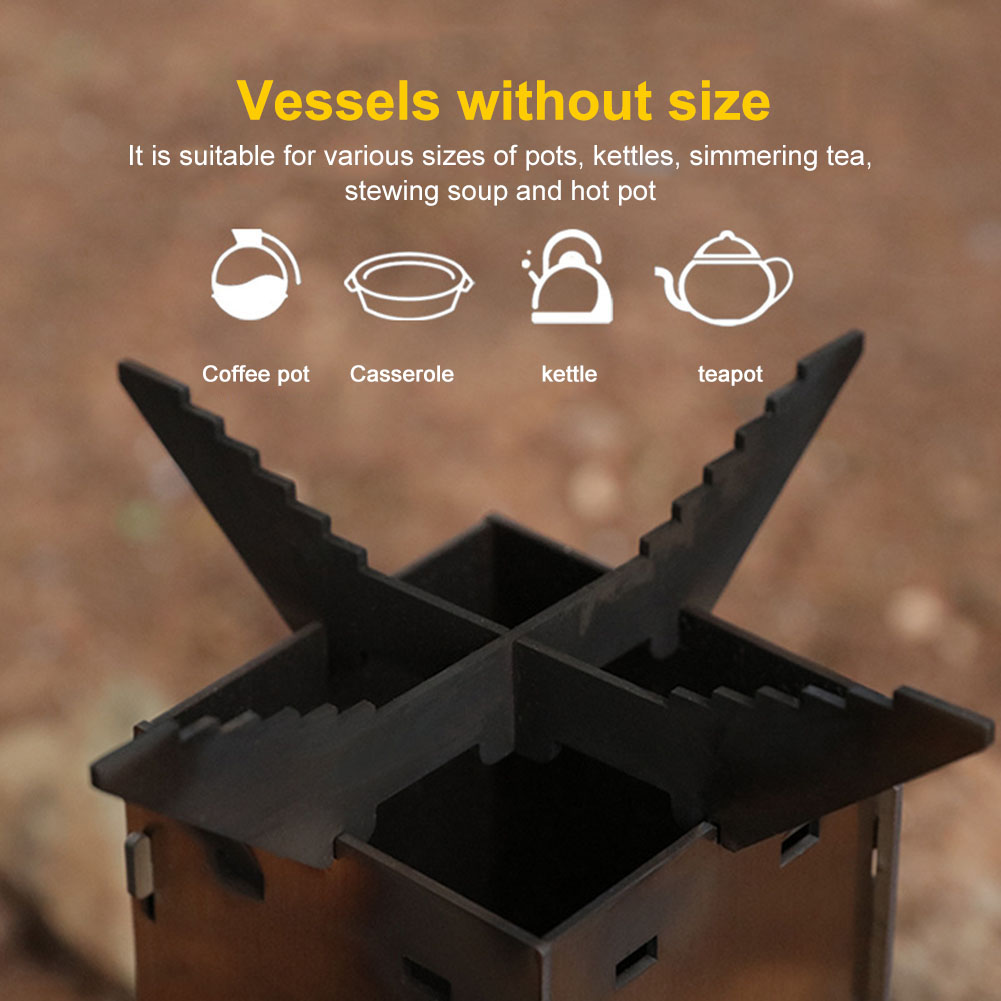 Cooking Stove Stainless Steel  - Outdoor Camping Wood Burning Stove recension och pris
