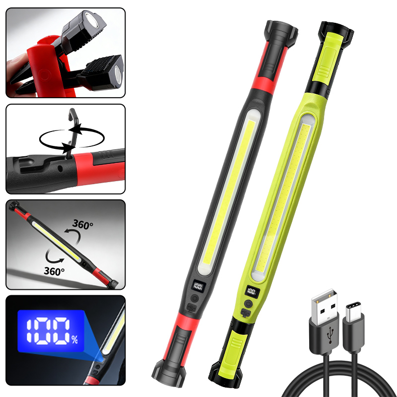 COB Work Light Type‑C Recharge - Outdoor Camping Lampe recension och pris