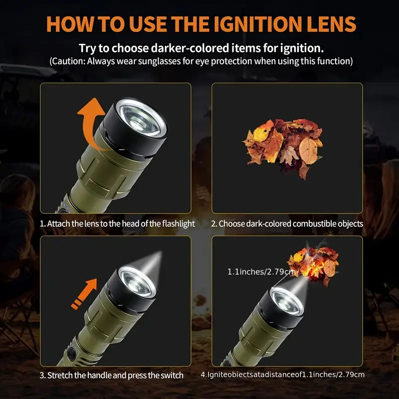 Ultra Powerful Flashlight Conc - Outdoor Camping Adventures recension och pris