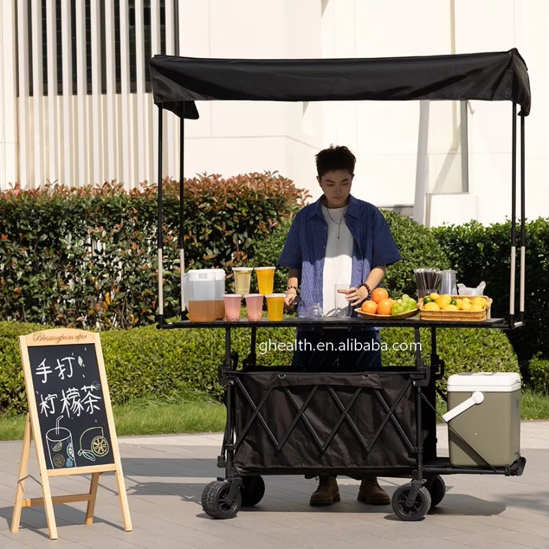 Stall Folding Steel Table Trol - Outdoor Camping Trolley recension och pris