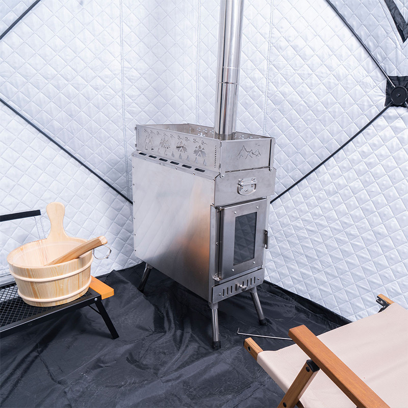 Portable Sauna Stove Wood-Burn - Outdoor Camping Wood Burning Stove recension och pris
