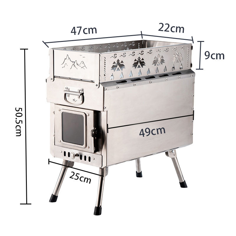 Portable Sauna Stove Wood-Burn - Outdoor Camping Wood Burning Stove recension och pris