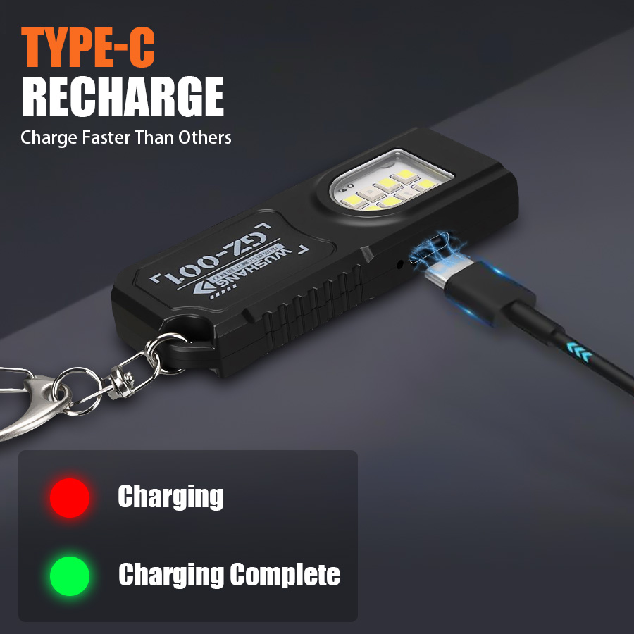 Multifunctional Keychain Flash - Outdoor Camping Lampe recension och pris
