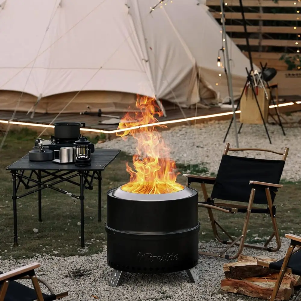 19 Inch Portable Outdoor Wood  - Outdoor Camping Wood Burning Stove recension och pris
