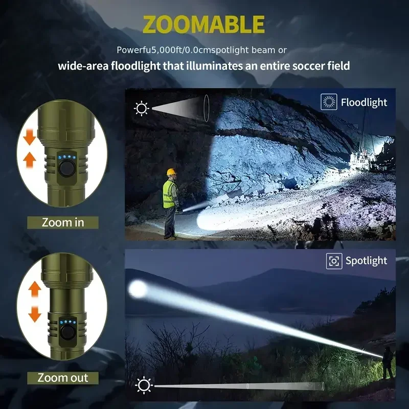 Ultra Powerful Flashlight Conc - Outdoor Camping Lampe recension och pris