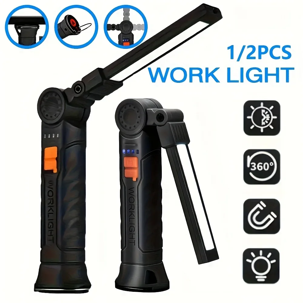 Portable COB LED Flashlight Re - Outdoor Camping Lampe recension och pris