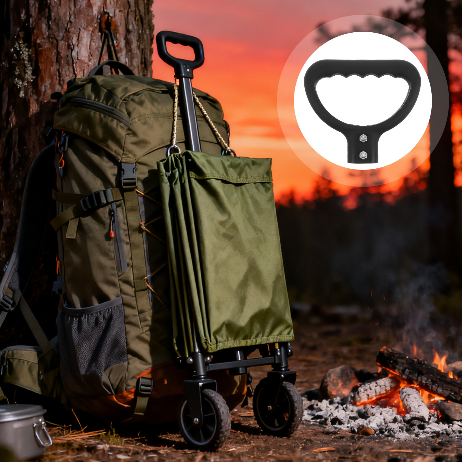 Wagon Handle Bar Replacement F - Outdoor Camping Trolley recension och pris