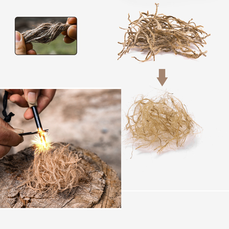 Outdoor Mini Wax Hemp Rope Por - Outdoor Camping Wood Burning Stove recension och pris