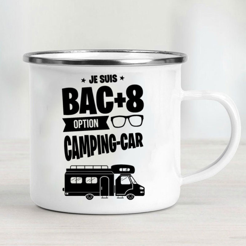Camping Car Enamel Mug Adventu - Outdoor Camping Adventures recension och pris