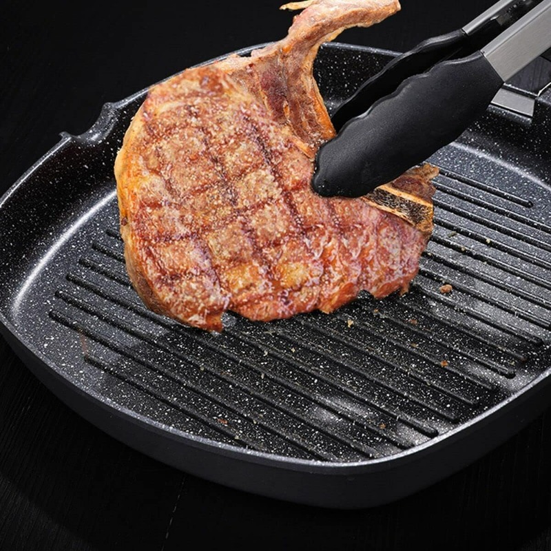 Square Grilling Skillet Steak  - Outdoor Camping Griddle recension och pris