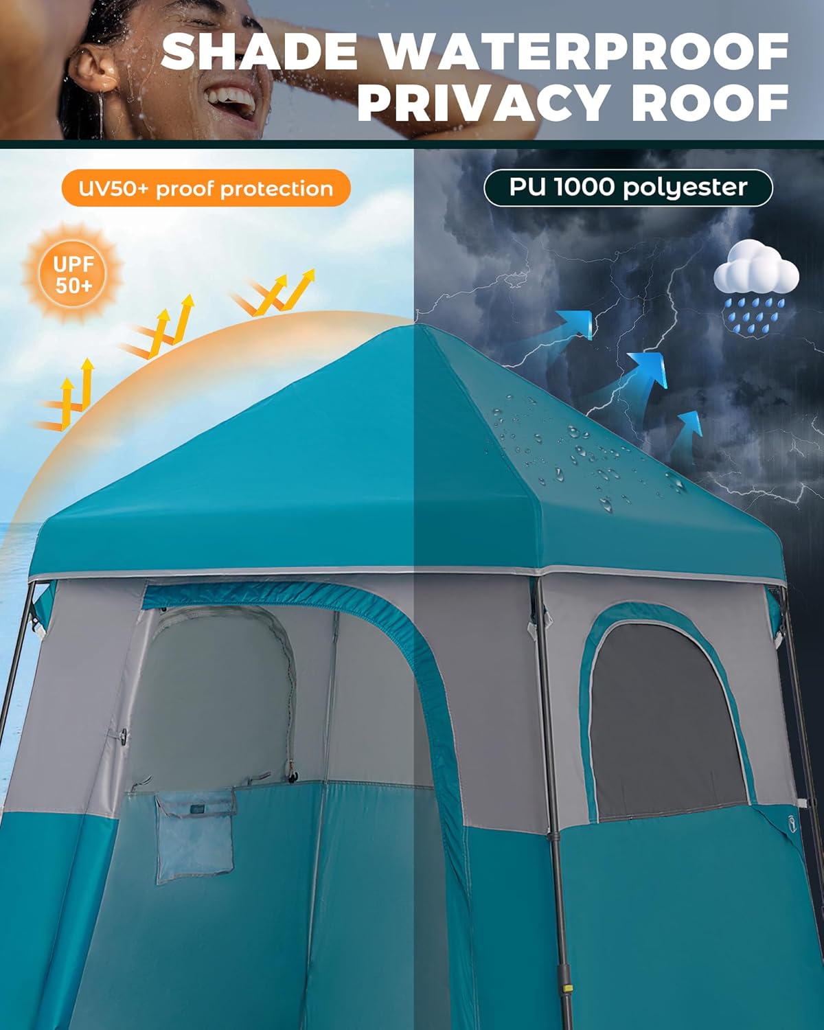 Portable Privacy Shower Tent,  - Outdoor Und Camping recension och pris