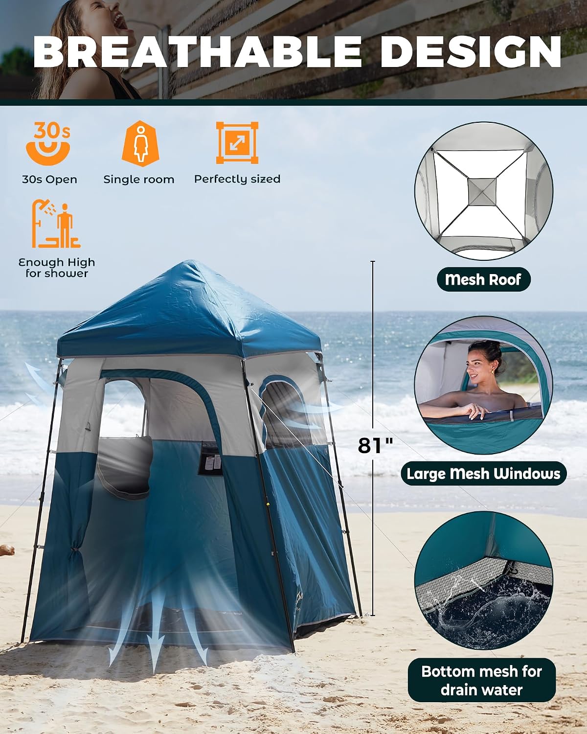 Portable Privacy Shower Tent,  - Outdoor Und Camping recension och pris