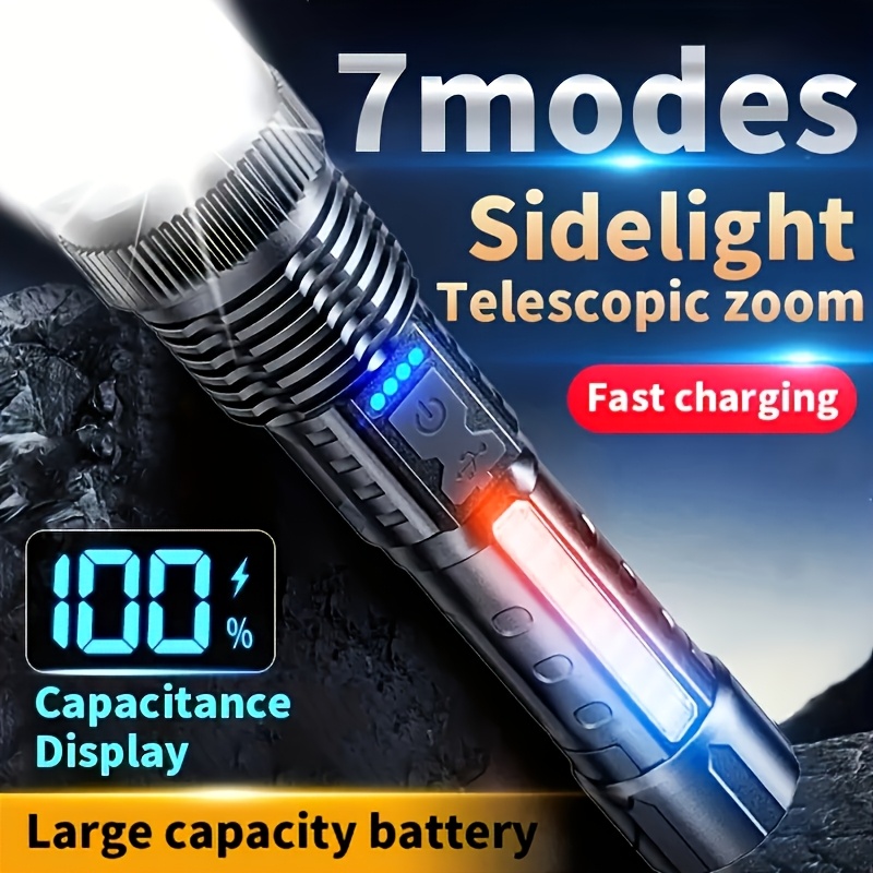 Powerful LED Flashlight Batter - Outdoor Camping Lampe recension och pris
