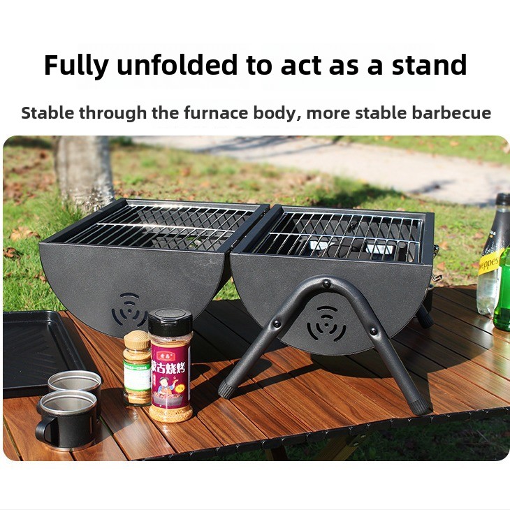 Carbon Steel Outdoor BBQ Grill - Outdoor Camping Griddle recension och pris